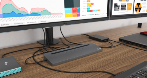 i-Tec USB-C Metal Ergonomic 4K 3x Display Docking Station +