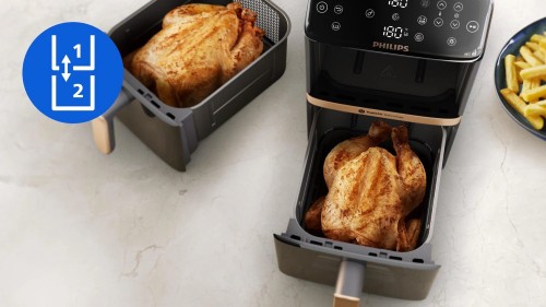 Philips 4000 Series Stacked Dual Basket Airfryer NA462/70