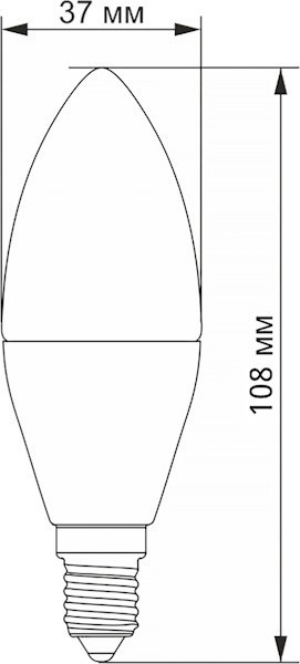 Videx C37h 6W 4100K E14
