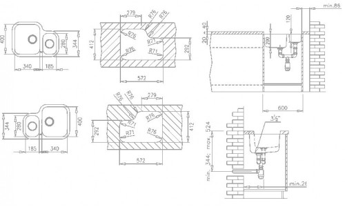 Кухонная мойка Teka BE 1 1/2B 625