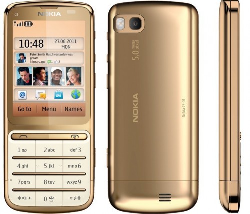 Nokia C3-01 Gold Edition