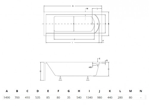 Besco Shea 150x70