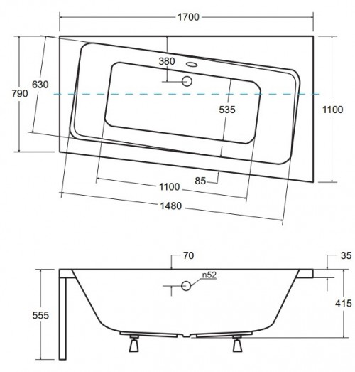 Besco Infinity 170x110