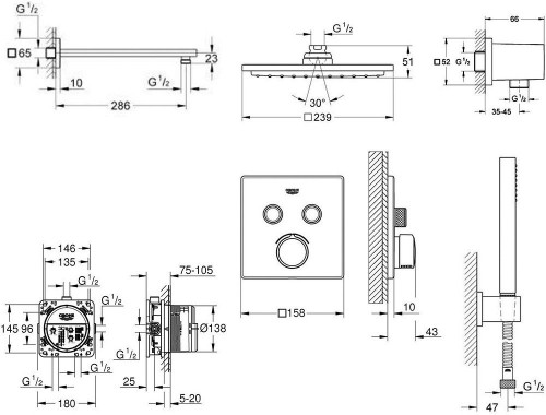 Grohe Grohtherm SmartControl 34506