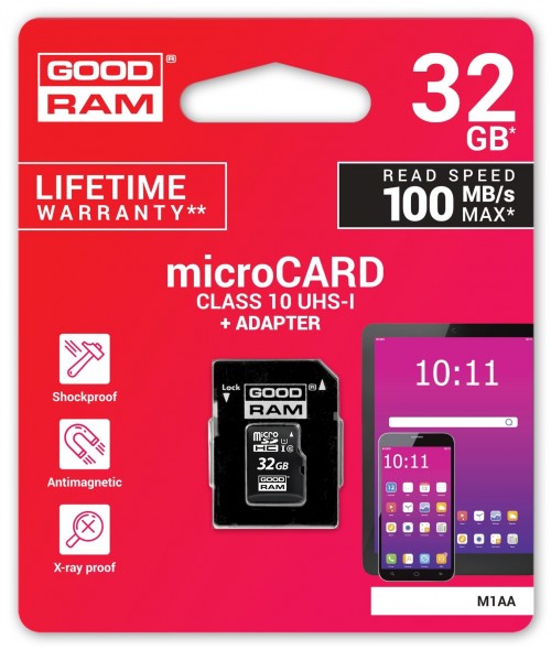 GOODRAM microSDHC 100 Mb/s Class 10 32Gb