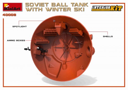 MiniArt Soviet Ball Tank with Winter Ski (1:35)