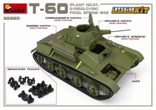 MiniArt T-60 Plant N.37 Sverdlovsk Prod. Spring 1942 (1:35)