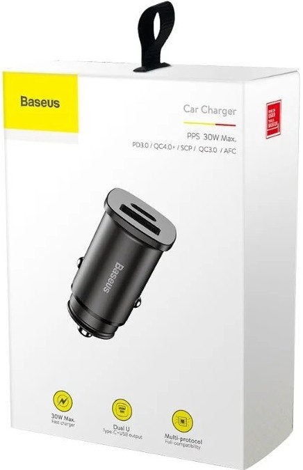 BASEUS Square Metal 30W PPS Car Charger