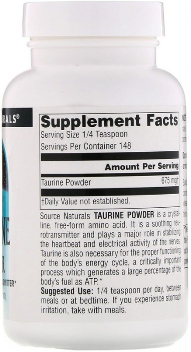 Source Naturals Taurine Powder