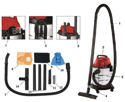 Einhell TC-VC 1812 S