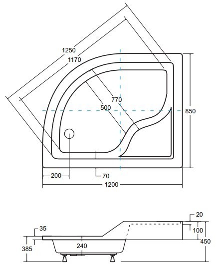 Besco Maxi 120x85 L