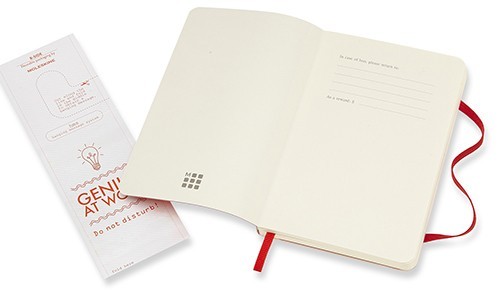 Moleskine Ruled Notebook Pocket Soft Red