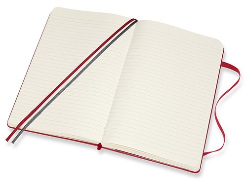 Moleskine Ruled Notebook Expanded Red