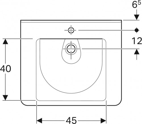 Geberit Renova Comfort Square 65 128667000