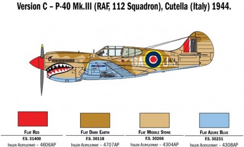 ITALERI P-40 E/K Kittyhawk (1:48)