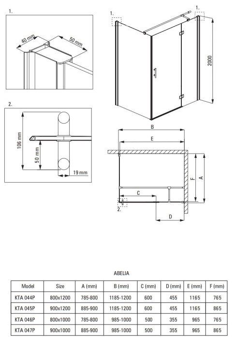 Deante Abelia KTA 046P