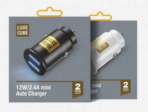 Luxe Cube Auto Charger Mini 2USB 12W