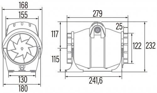 Cata DUCT IN-LINE 125/320