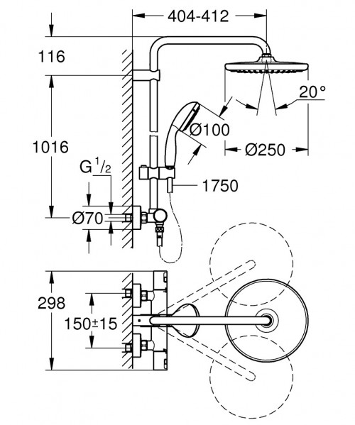 Grohe Vitalio Start System 250 26816000