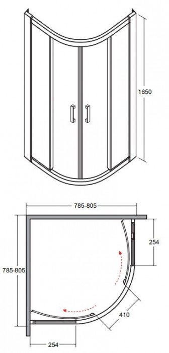 Besco Modern 80x80 MP-80-185-C