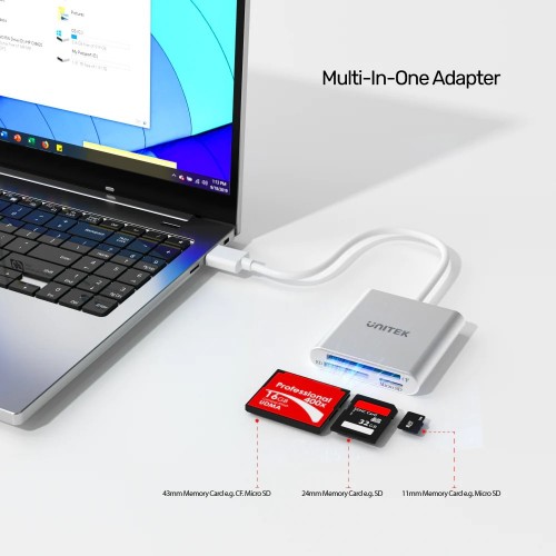 Unitek USB 3.0 3-Port Memory Card Reader