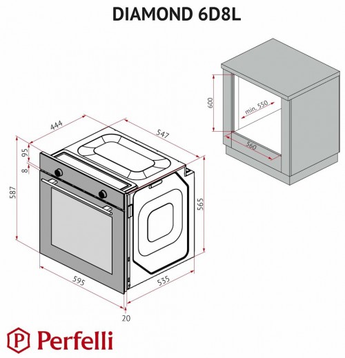 Perfelli Diamond 6D8L INOX