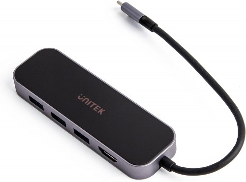 Unitek uHUB H6 Gloss 6-in-1 USB-C Ethernet Hub With HDMI and