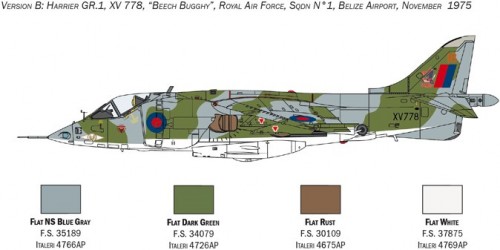 ITALERI Harrier GR.1 Transatlantic Air Race 50th Ann. (1:72)