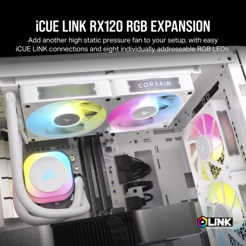 Corsair iCUE LINK RX120 RGB PWM White