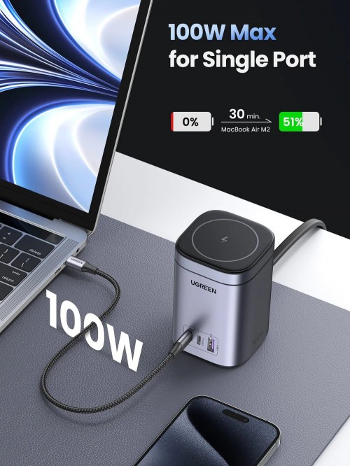 Ugreen 100W GaN Mini MagSafe Power Station