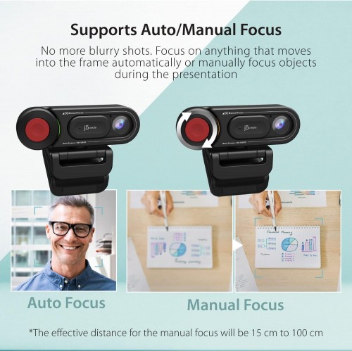 j5create HD Webcam with Auto & Manual Focus Switch