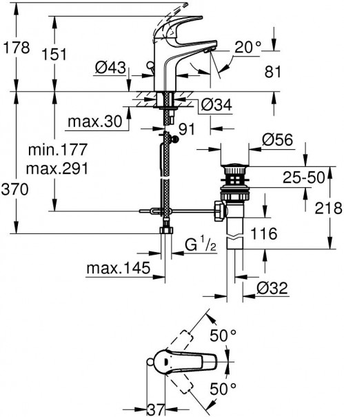 Grohe BauCurve UA122217S0