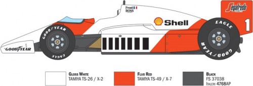 ITALERI McLaren MP4/2C Prost-Rosberg (1:12)