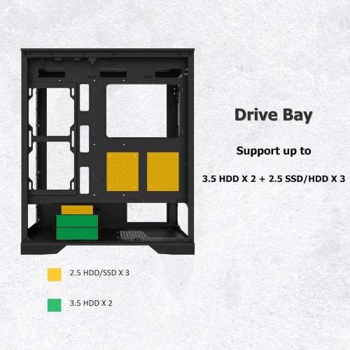 RAIJINTEK Ponos Ultra TG4 Black