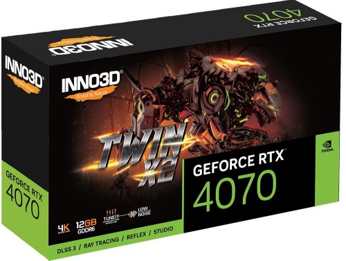 INNO3D GeForce RTX 4070 GDDR6 TWIN X2