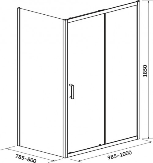 Cersanit Basic 100x80 S158-006