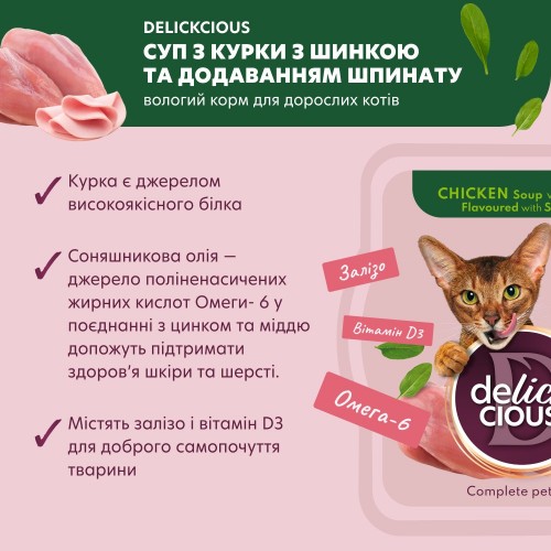 Delickcious Soup Chicken/Ham 80 g