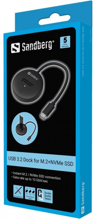 Sandberg USB 3.2 Dock for M.2+NVMe SSD