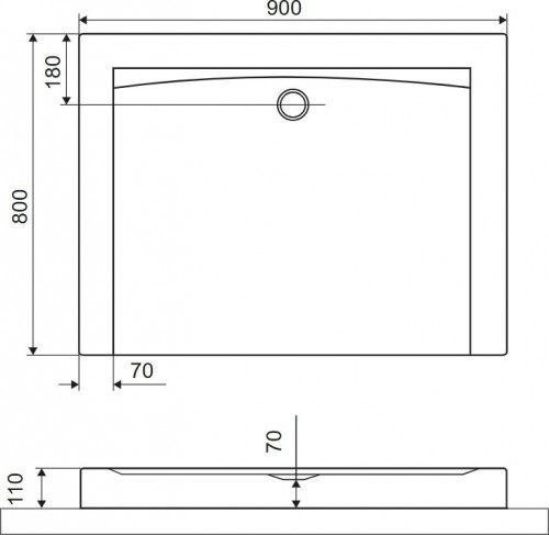 Excellent Forma Compact 90x80 BREX.FOR098WHC