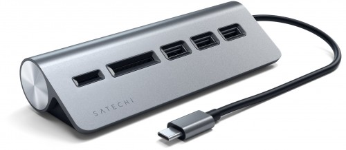 Satechi Type-C Aluminum USB 3.0 Hub & Card Reader