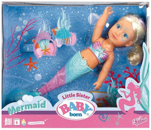 Zapf Little Sister Baby Born Mermaid 824344