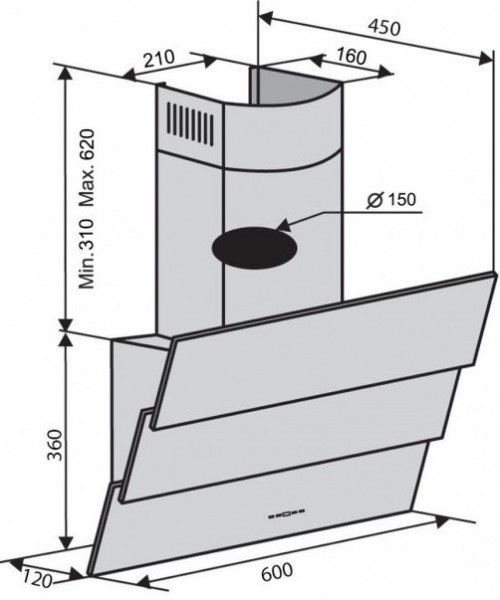 VENTOLUX Rialto 60 WH 750 TRC