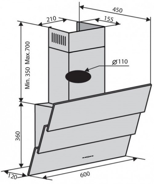 VENTOLUX Rialto 60 WH 1000 TRC IT