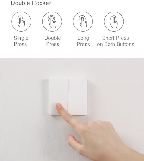 Aqara Wireless Switch Wall-Attached Double-Button