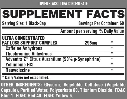 Nutrex Lipo-6 Black Ultra Concentrate 60 cap