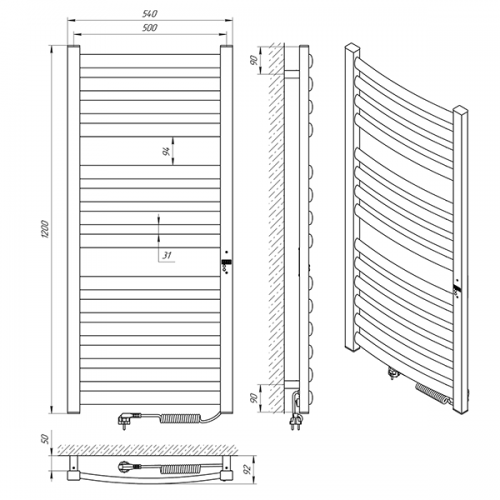 LARIS Zebra Atlant Premium E R 500x1200