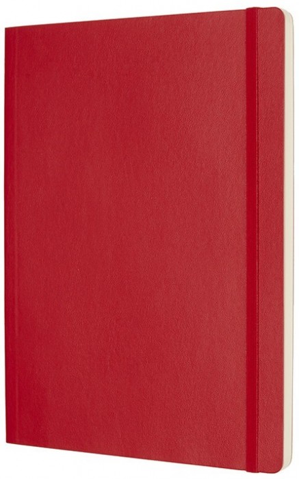 Moleskine Plain Notebook A4 Soft Red