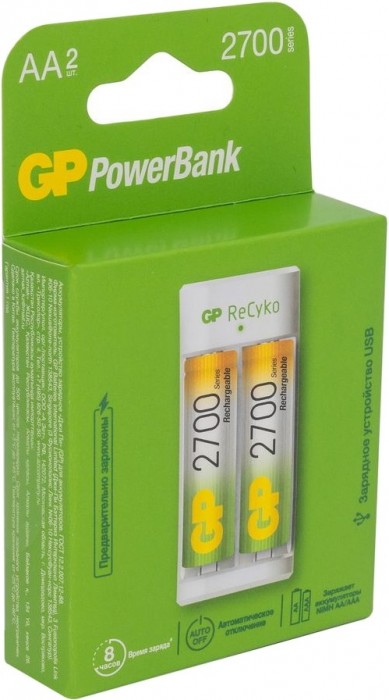 GP E211 + 2xAA 2700 mAh