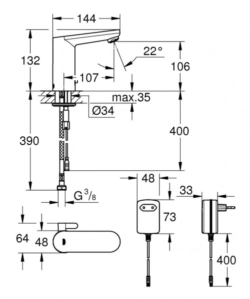 Grohe Eurosmart Cosmopolitan E 36325001