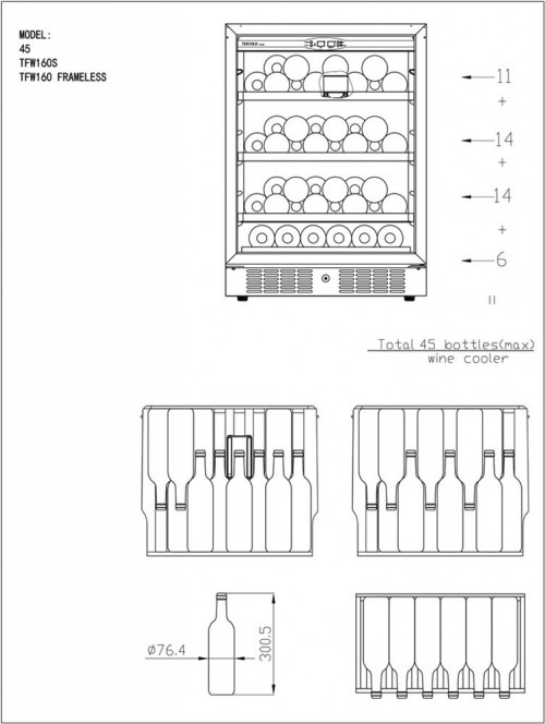 Tefcold TFW160s